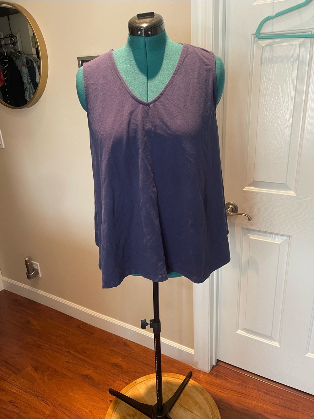 Jessica London Navy V‑Neck A‑Line Tank 18/20 - Picture 8 of 11